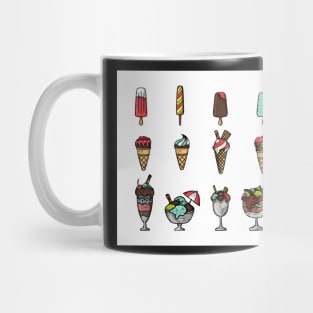 Ice Cream Cone Popsicle Sundae Fun Day Summer Vacation Vibes Trendy Social Distancing FaceMask Mug